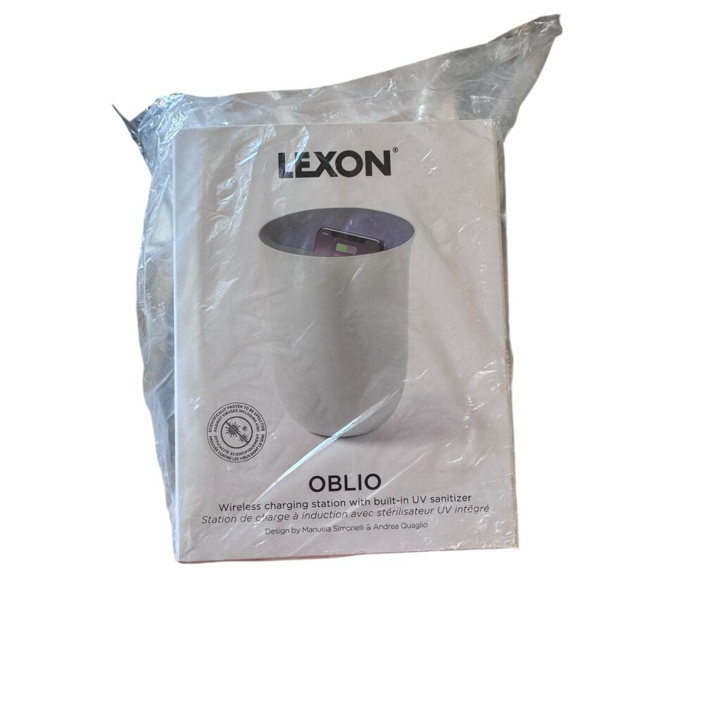 Lexon Oblio LH59 Wireless Charger + UV Sanitizer - Open Box, Vase Design